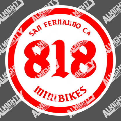 818 MiniBikes Stickers